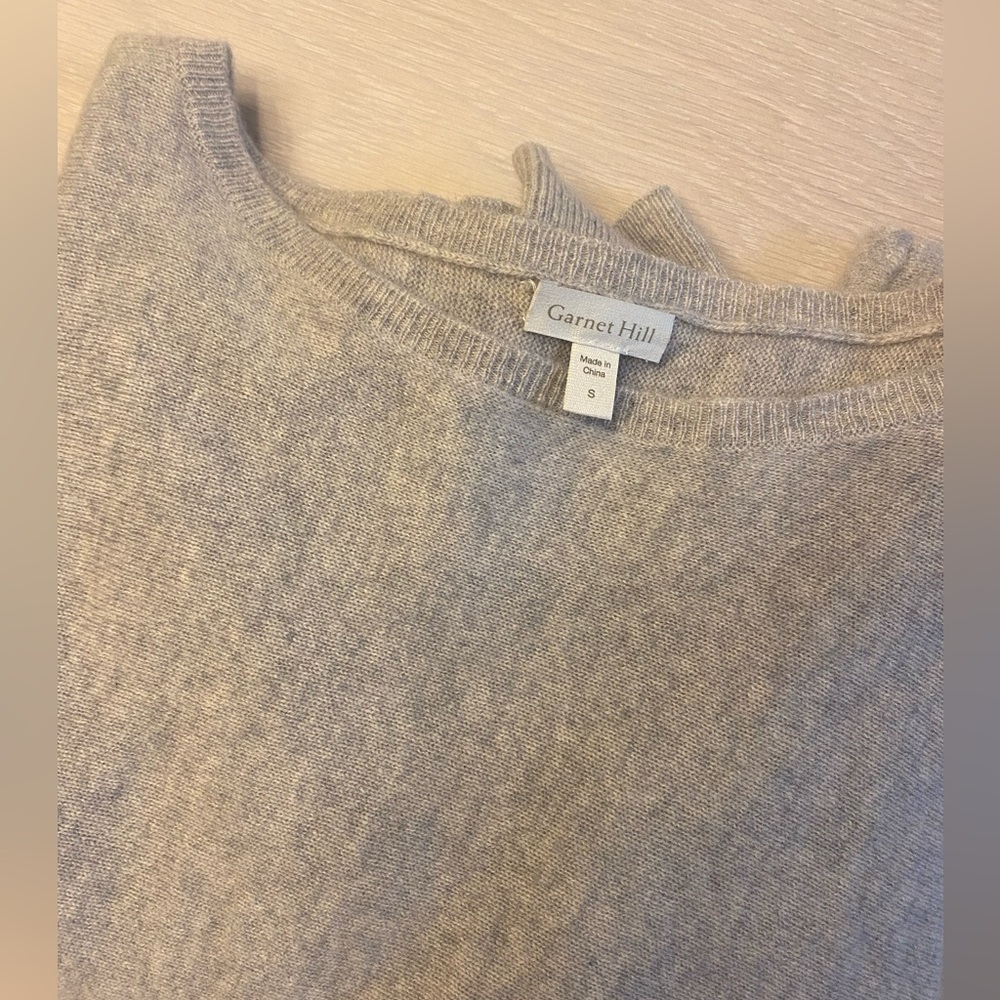 Garnet Hill Cashmere Cropped Sweater